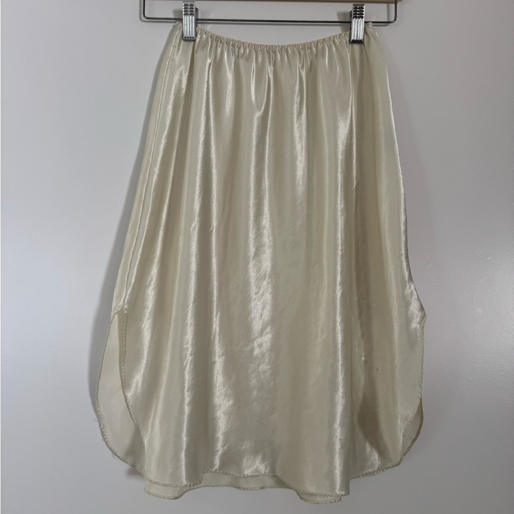 **SOLD** Vintage Silky Midi Slip Skirt